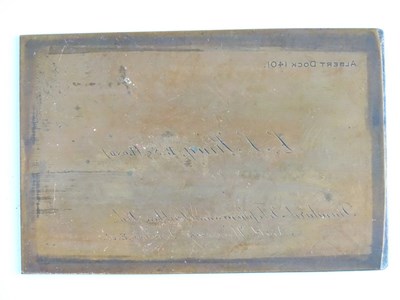 Lot 39 - A group of Railway related brass works plates...