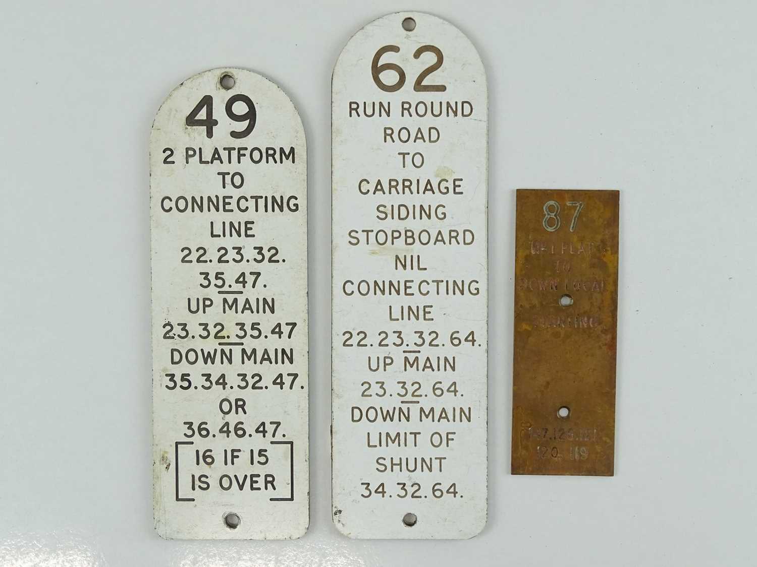 Lot 47 - A mixed group of Railway Signal Box lever...