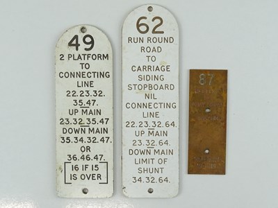 Lot 47 - A mixed group of Railway Signal Box lever...