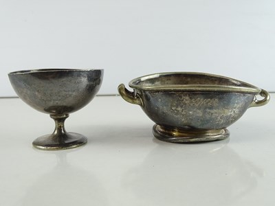 Lot 51 - A pair of silver plate sugar/bon bon dishes of...
