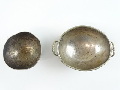 Lot 51 - A pair of silver plate sugar/bon bon dishes of...