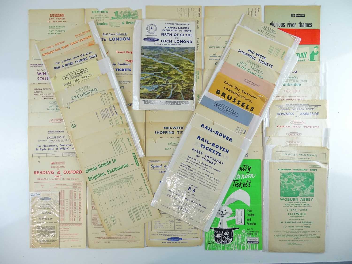 Lot 55 - A large quantity of British Railways excursion...