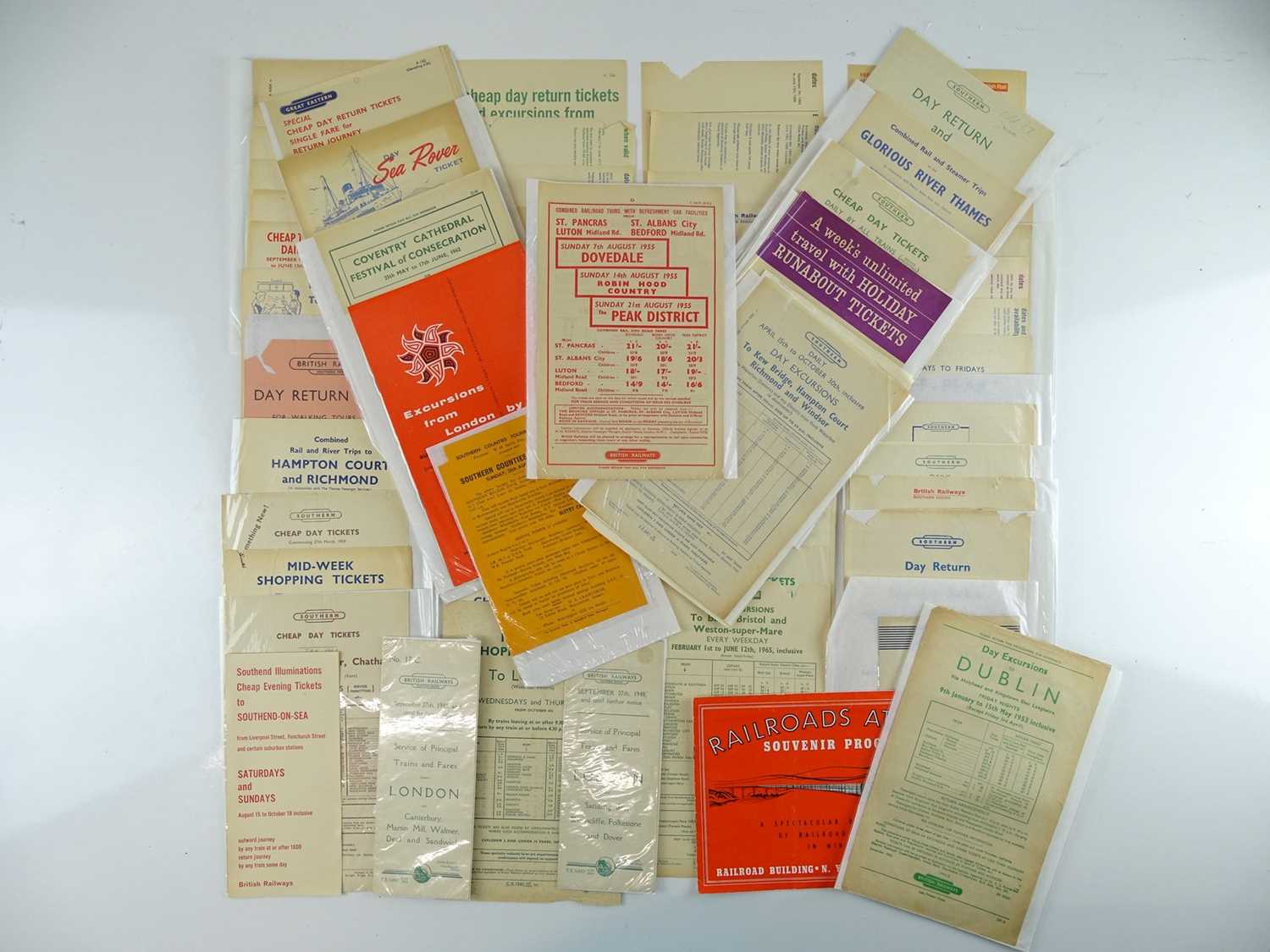 Lot 56 - A large quantity of British Railways excursion...