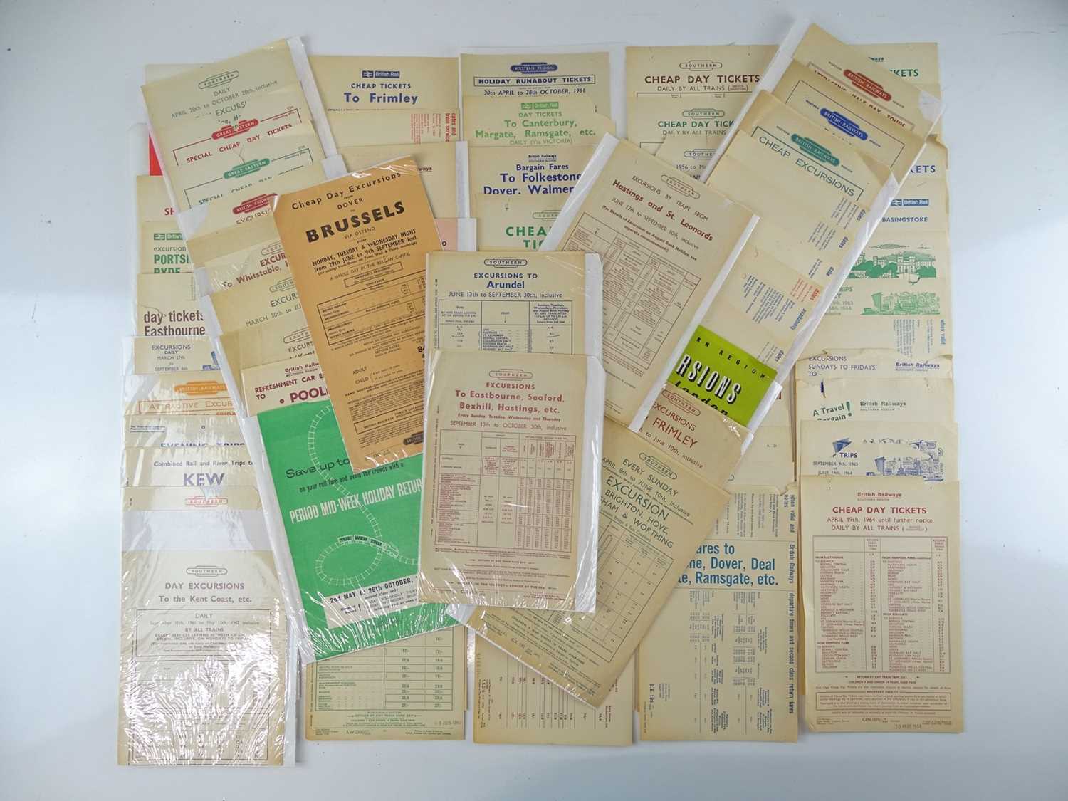 Lot 58 - A large quantity of British Railways excursion...