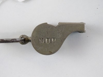 Lot 64 - A Thunderer Patent nickel plated whistle -...