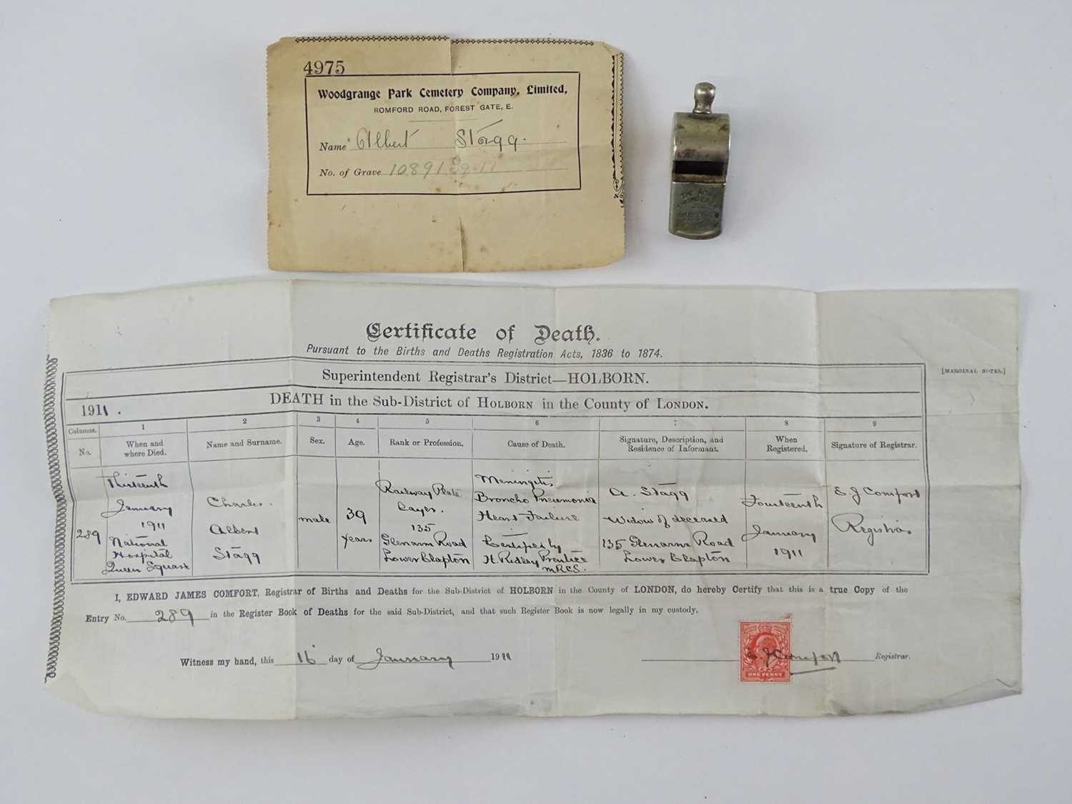 Lot 74 - An unusual lot comprising: A Hudson's Patent...