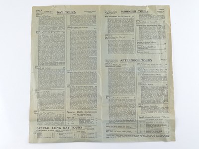 Lot 88 - A four-page Royal Blue Motor Coaches leaflet...