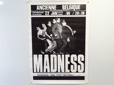 Lot 436 - MADNESS - A concert poster from a concert held...