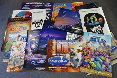 Lot 89 - PIXAR: A large quantity of film posters...