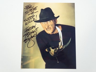 Lot 392 - NIGHTMARE ON ELM STREET - A 10" x 8" signed...
