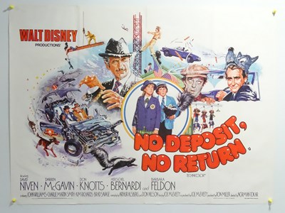 Lot 139 - WALT DISNEY: A group of three tr-fold UK Quad...
