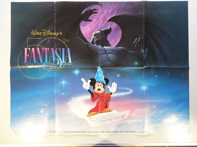Lot 140 - WALT DISNEY: FANTASIA (1980s) - folded UK Quad...