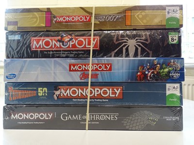 Lot 123 - A group of Monopoly sets, all sealed as new,...