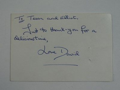 Lot 17 - A handwritten thank you note to the Kastner...