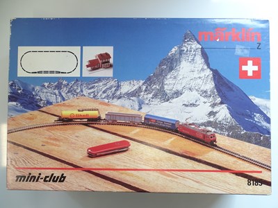 Lot 130 - A MARKLIN Z Gauge 8185 Swiss Outline Freight...