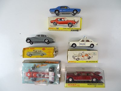 Lot 57 - A group of DINKY cars as lotted - F/G in P/F...