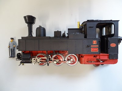 Lot 585 - An LGB G Scale 2071D 0-6-2 steam tank...
