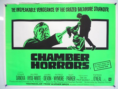 Lot 147 - CHAMBER OF HORRORS (1966) - British UK Quad -...