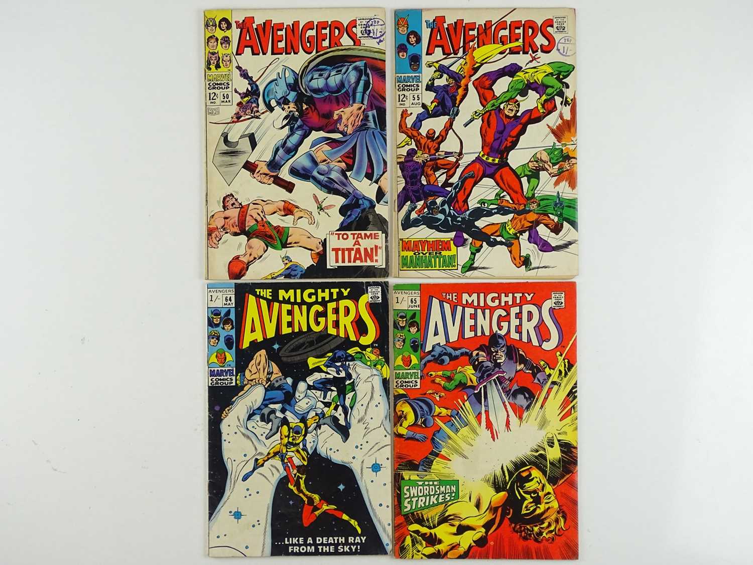 Lot 11 - AVENGERS #50, 55, 64, 65 - (4 in Lot) -...