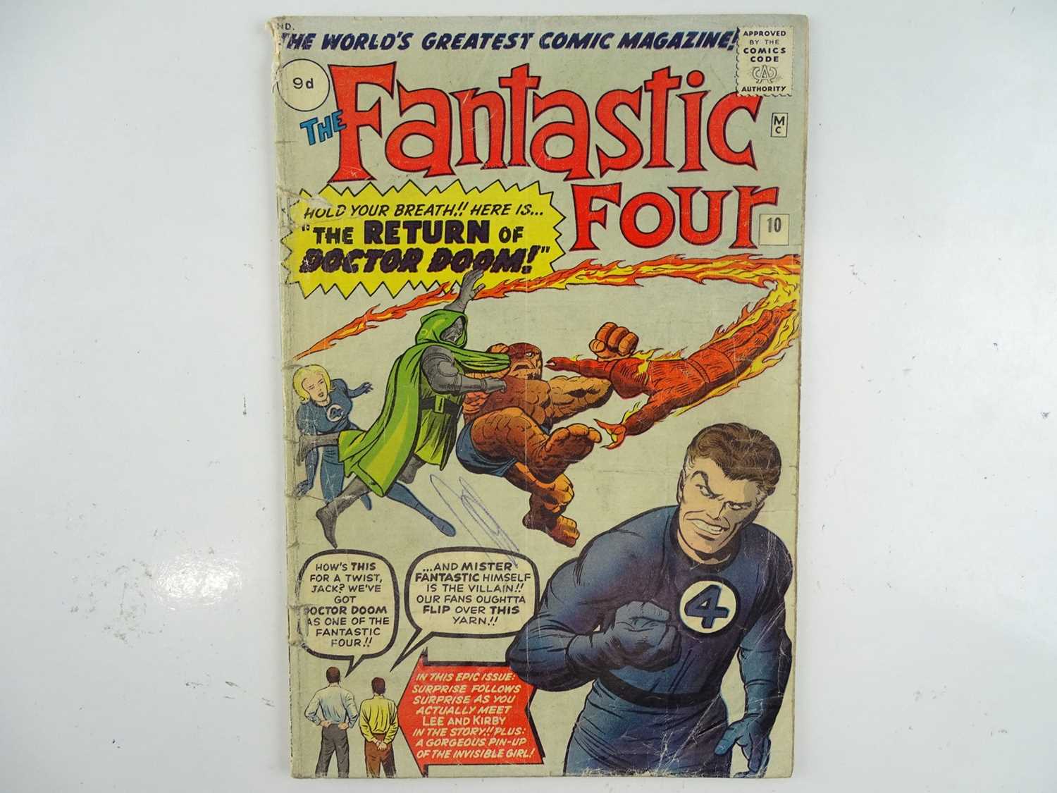 Lot 19 - FANTASTIC FOUR #10 (1963 - MARVEL - UK Price...