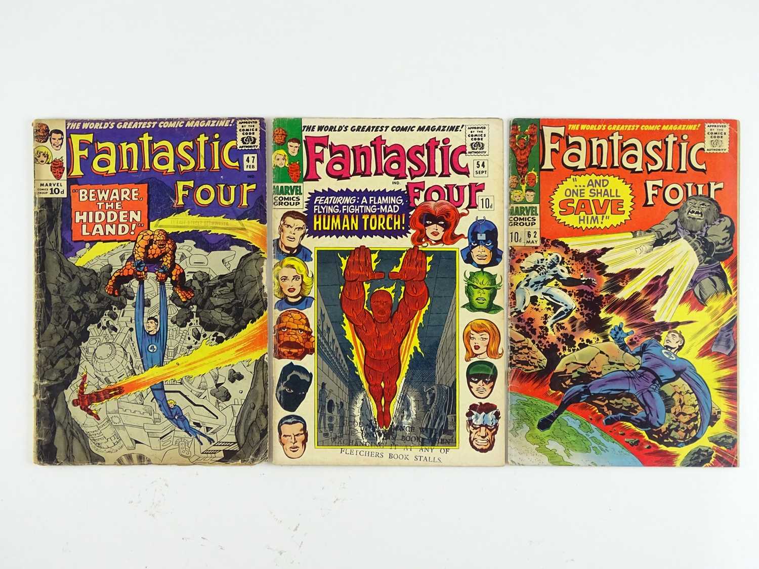 Lot 22 - FANTASTIC FOUR #47, 54, 62 - (3 in Lot) -...