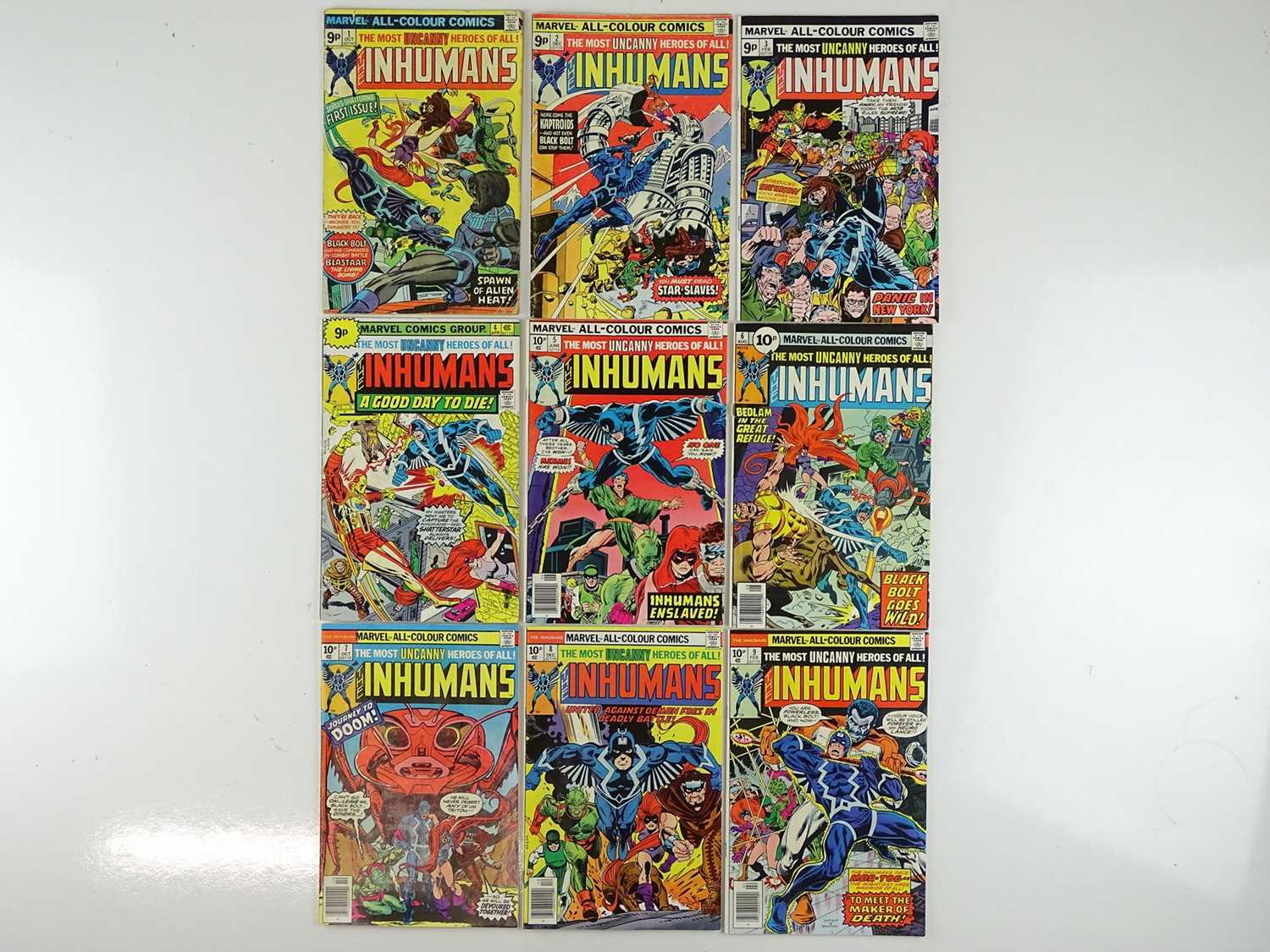 Lot 23 - INHUMANS #1, 2, 3, 4, 5, 6, 7, 8, 9 - (9 in...