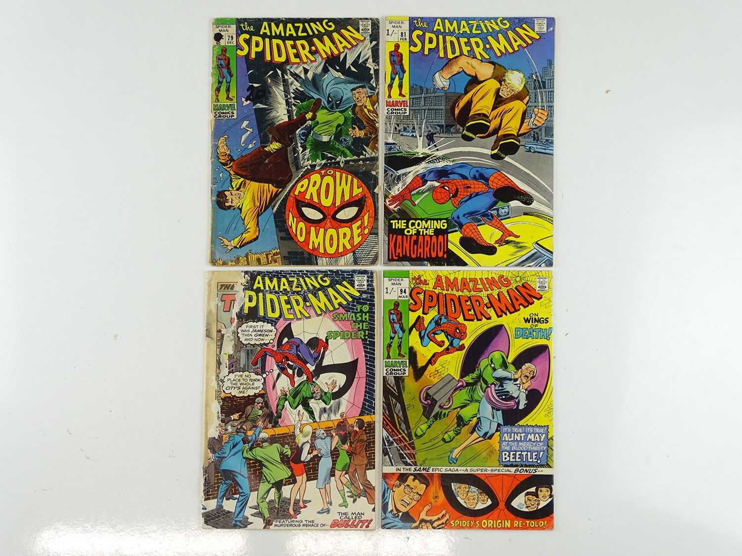 Lot 36 - AMAZING SPIDER-MAN #79, 81, 91, 94 - (4 in...