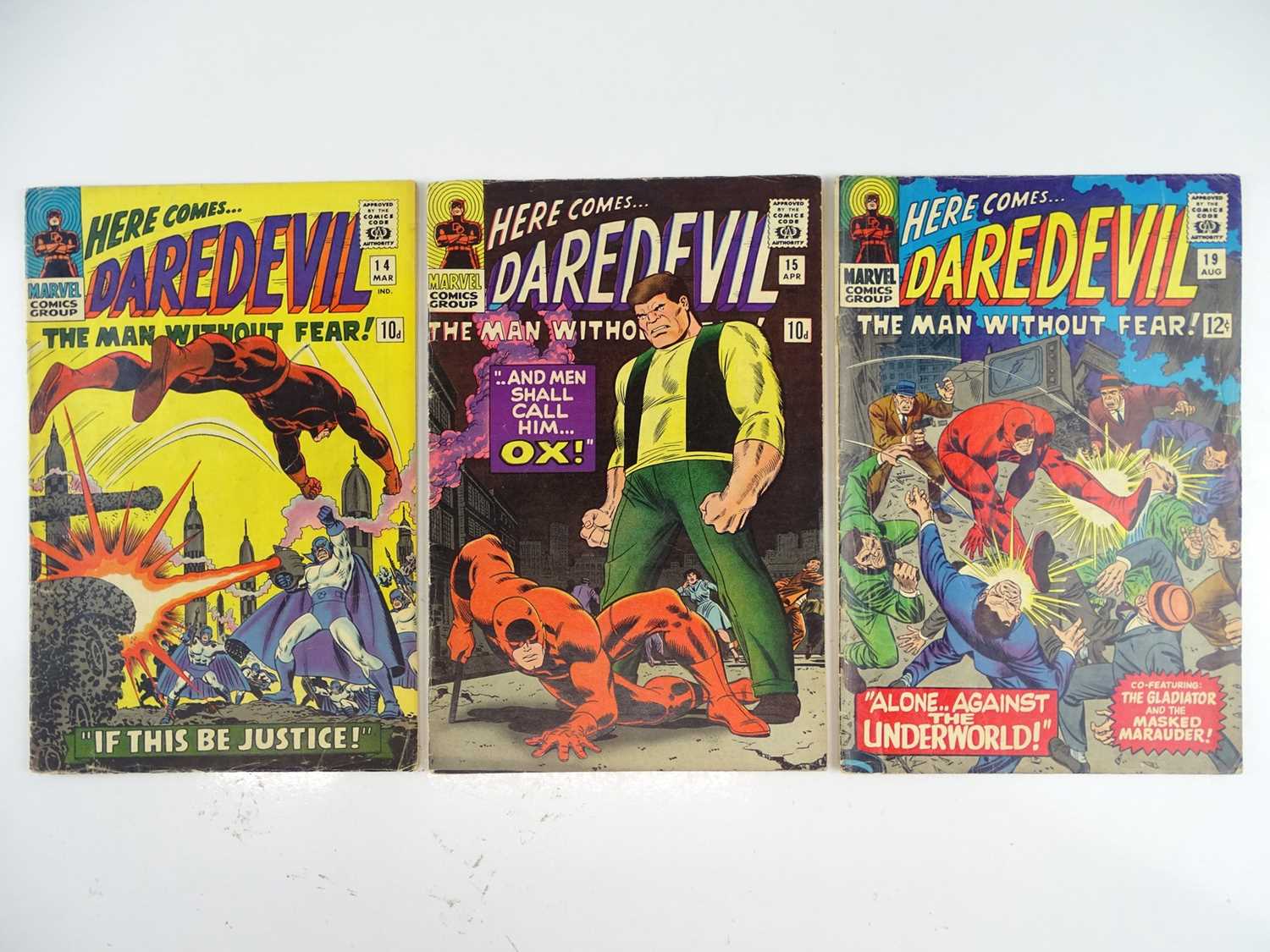 Lot 37 - DAREDEVIL #14, 15 & 19 - (3 in Lot) - (1966 -...